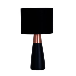 Ipê Noir / Cuivre Lampe de Table Geo Contemporary