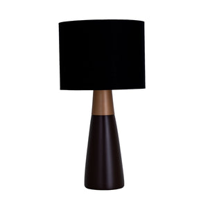 Ipê Noir / Or Lampe de Table Geo Contemporary
