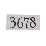 DeVille - Plaque d'adresse rectangle horizontal en céramique - 1720 - Snoc