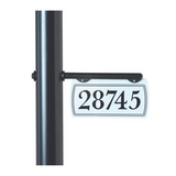 DeVille - Plaque d'adresse horizontale en aluminium pour poteau - 1771 - Snoc