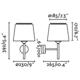 Savoy Applique Murale Faro Lighting