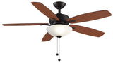 Aire Deluxe 52 avec Lumière Ventilateur Fanimation
