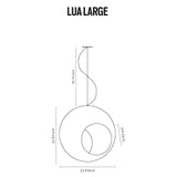 Lua Large Suspension Geo Contemporary