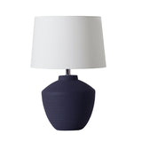Buriti Bleu Marine Lampe de Table Geo Contemporary