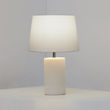Jatoba Blanc Lampe de Table Geo Contemporary