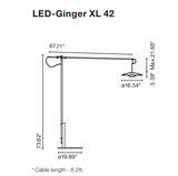 Ginger XL42 Lampe de Sol Marset